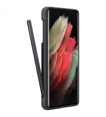 Funda para Galaxy S21 Ultra Samsung Silicone Cover con S Pen EF-PG99PTBEGWW - Negro