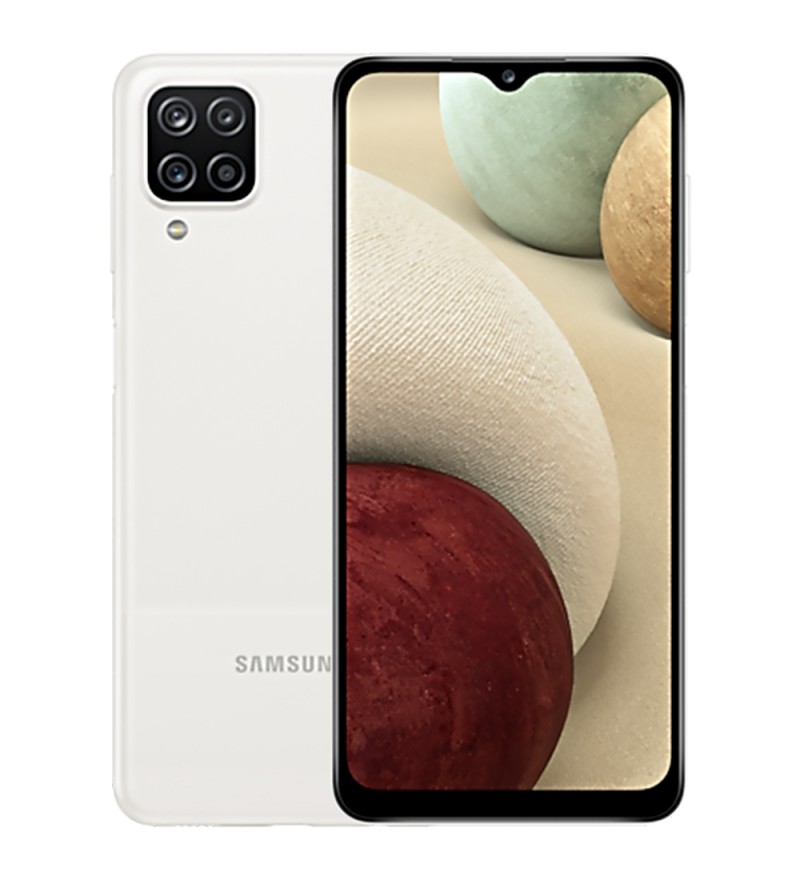 Smartphone Samsung Galaxy A12 SM-A127F DS 6/128GB 6.5" 48+5+2+2/8MP A11 - Blanco (Gar. BR)