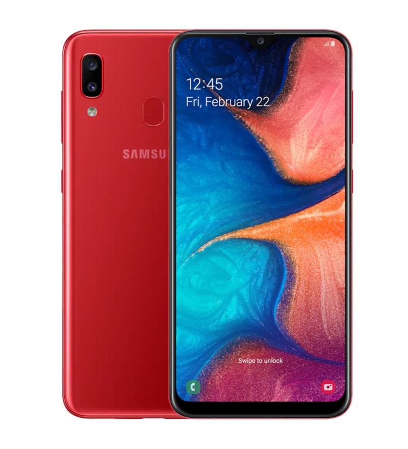 Smartphone Samsung Galaxy A20 SM-A205G SS 3/32GB 6.4" 13+5/8MP A9 - Rojo