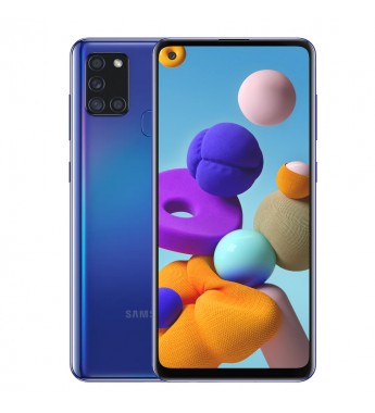 Smartphone Samsung Galaxy A21s SM-A217M DS 4/128GB 6.5" 48+8+2+2/13MP A10 - Azul (Gar. PY/UY/ARG)