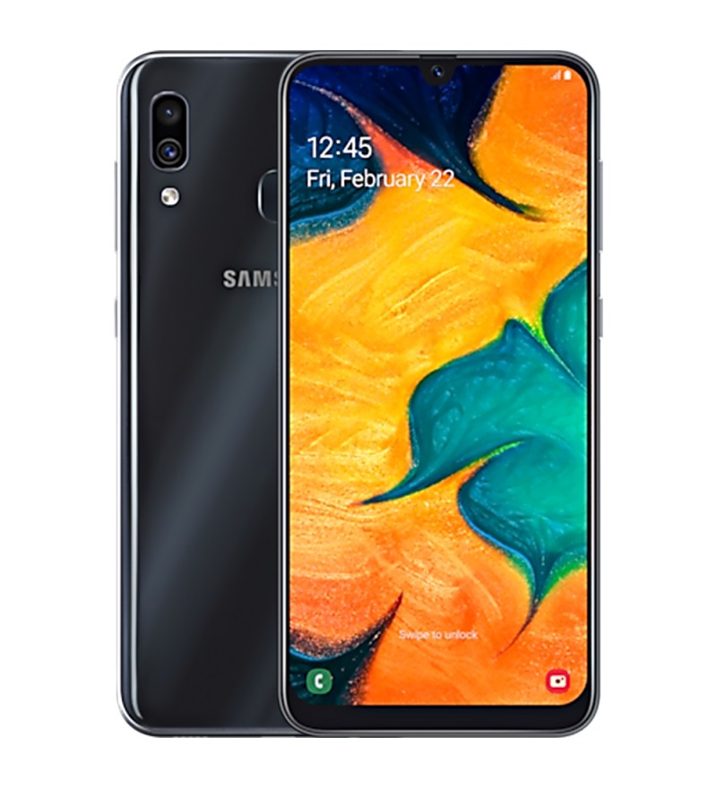Smartphone Samsung Galaxy A30 SM-A305G DS 3/32GB 6.4" 16+5/16MP A9 - Negro