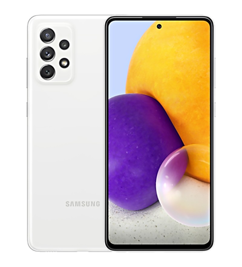 Smartphone Samsung Galaxy A72 SM-A725M DS 6/128GB 6.7" 64+8+12+5/32MP A11 - Awesome White