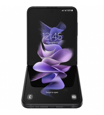 Smartphone Samsung Galaxy Z Flip3 SM-F711B 5G SS 8/128GB 6.7" 12+12/10MP A11 - Phantom Black (GAR. PY/UY/ARG)