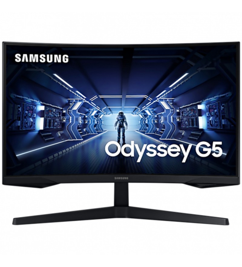 Monitor LED Curvo Gaming Samsung de 27" WQHD Odyssey G5 LC27G55TQWLXZX DisplayPort/HDMI/144Hz - Negro