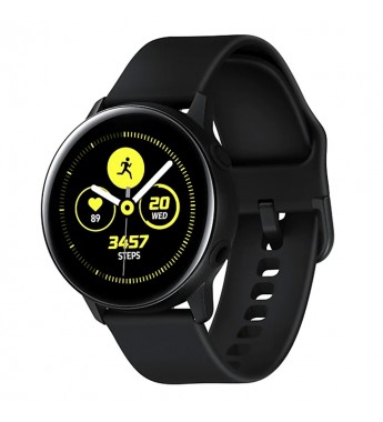 Smartwatch Samsung Galaxy Watch Active SM-R500 con Bluetooth/GPS/Wi-Fi/NFC - Negro (Gar. PY/UY/ARG) + Pulsera Samsung Active Textile GP-XVR500BRABW - Negro
