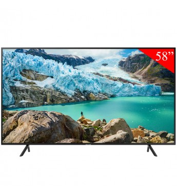 Smart TV LED de 58" Samsung UN58RU7100G 4K UHD con Wi-Fi/Bluetooth/Bivolt - Negro