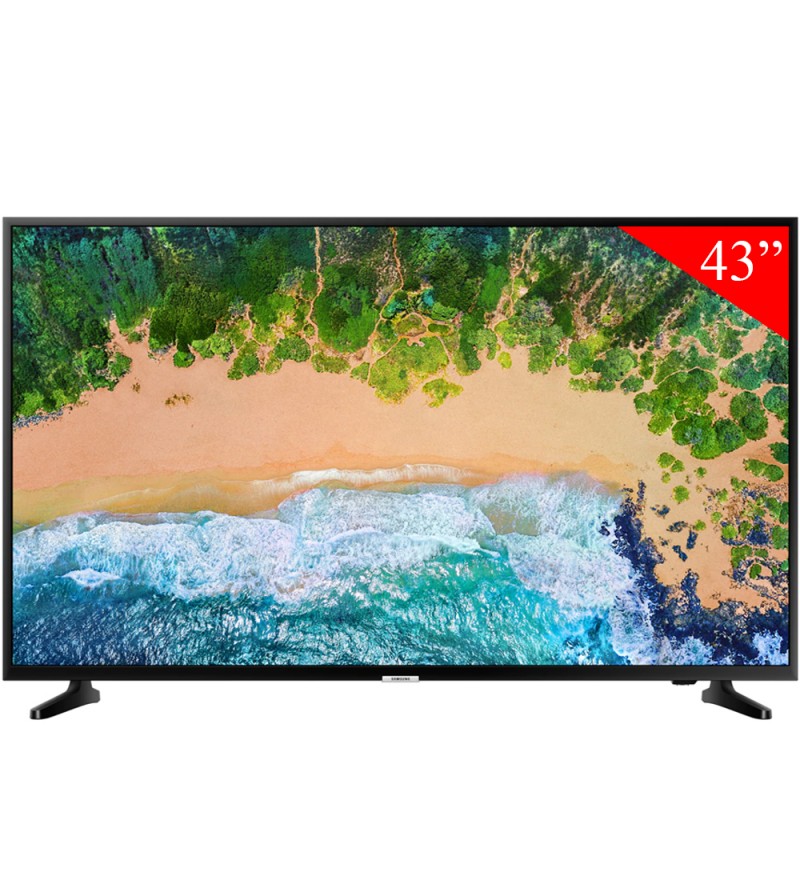 Smart TV LED de 43" Samsung UN43NU7090G 4K UHD con Wi-Fi/HDMI/USB/Bivolt (2018) - Negro