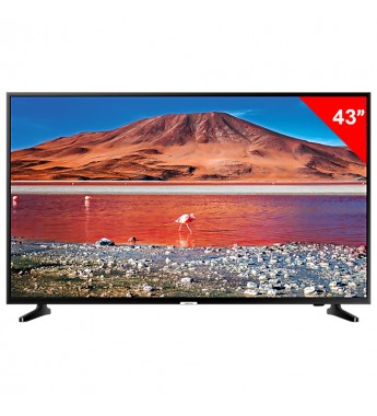 Smart TV LED de 43" Samsung UN43TU7090G 4K UHD con HDR10+/Wi-Fi/Bivolt (2020) - Negro