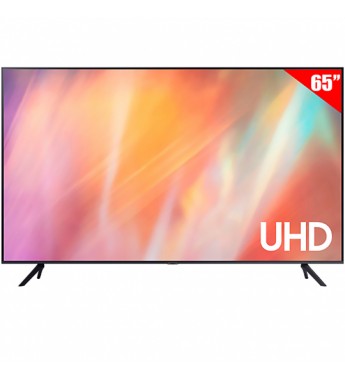 Smart TV LED de 65" Samsung UN65AU7000G 4K UHD con HDR10+/PurColor/Wi-Fi5/Bivolt (2021) - Negro 