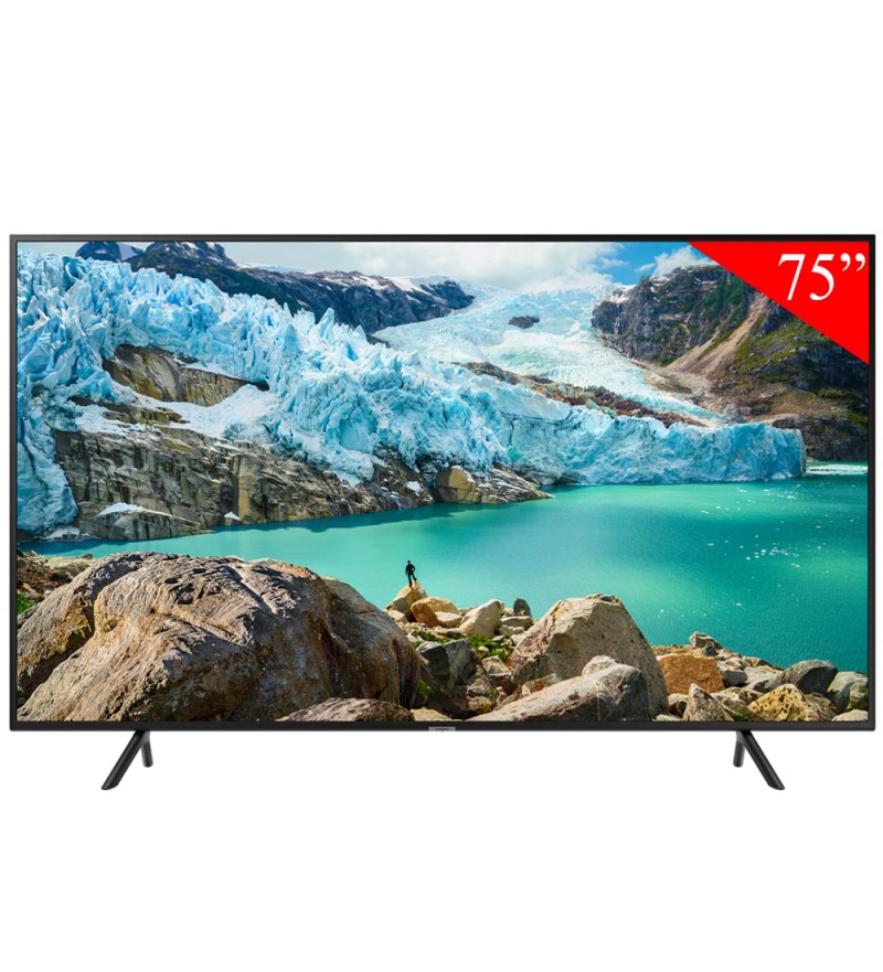 Smart TV LED de 75" Samsung UN75RU7100G 4K UHD con HDR10+/ Wi-Fi/Bluetooth/Bivolt (2019) - Negro