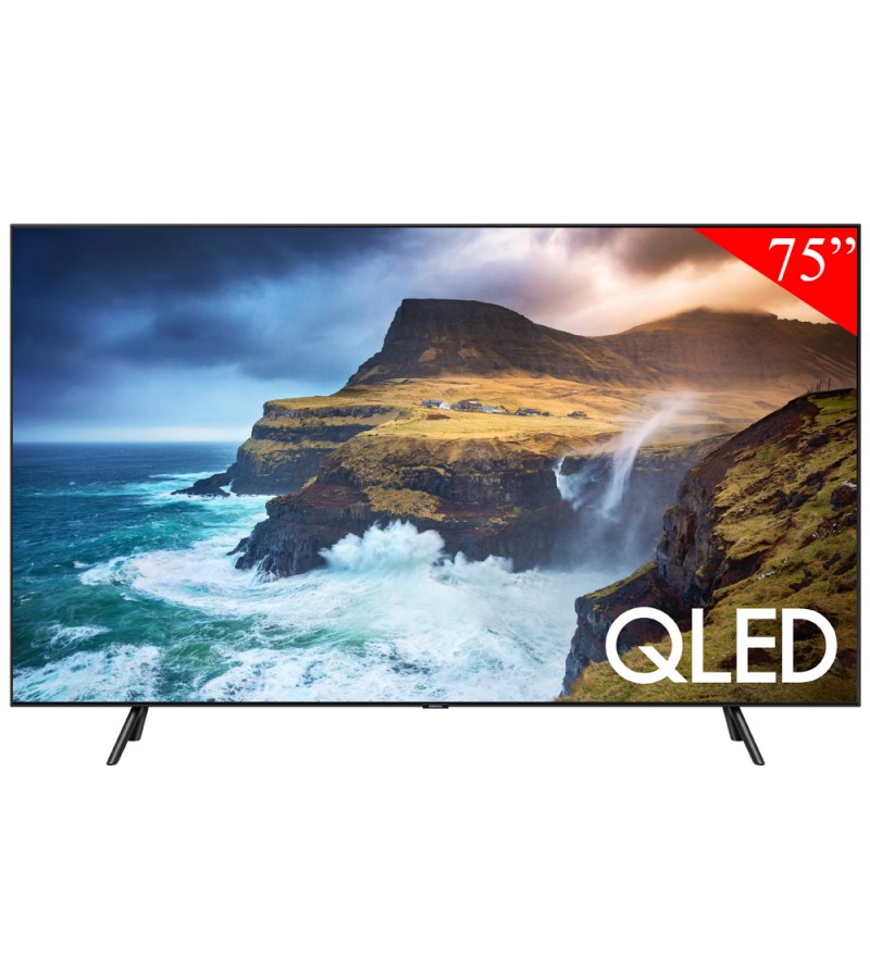 Smart TV QLED de 75" Samsung QN75Q70R 4K UHD con Direct Full Array 4X/Quantum HDR 8X/Ambient Mode/Bivolt (2019) - Negro