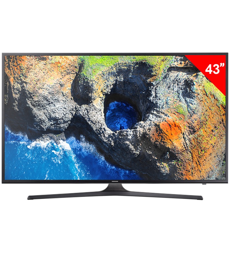 Smart TV LED de 43" Samsung UN43MU6103 4K UHD con Wi-Fi/USB/HDMI/Bivolt - Negro