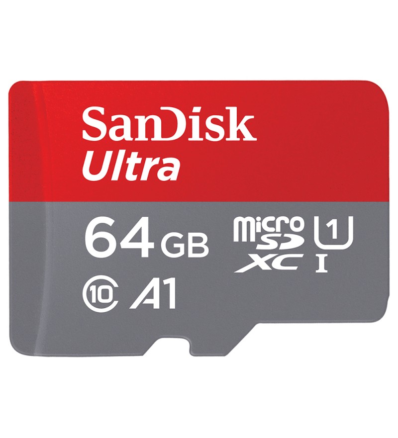 Tarjeta microSD de 64GB SanDisk Ultra SDSQUAR-064G-GN6MA de 100MB/s - Gris/Blanco