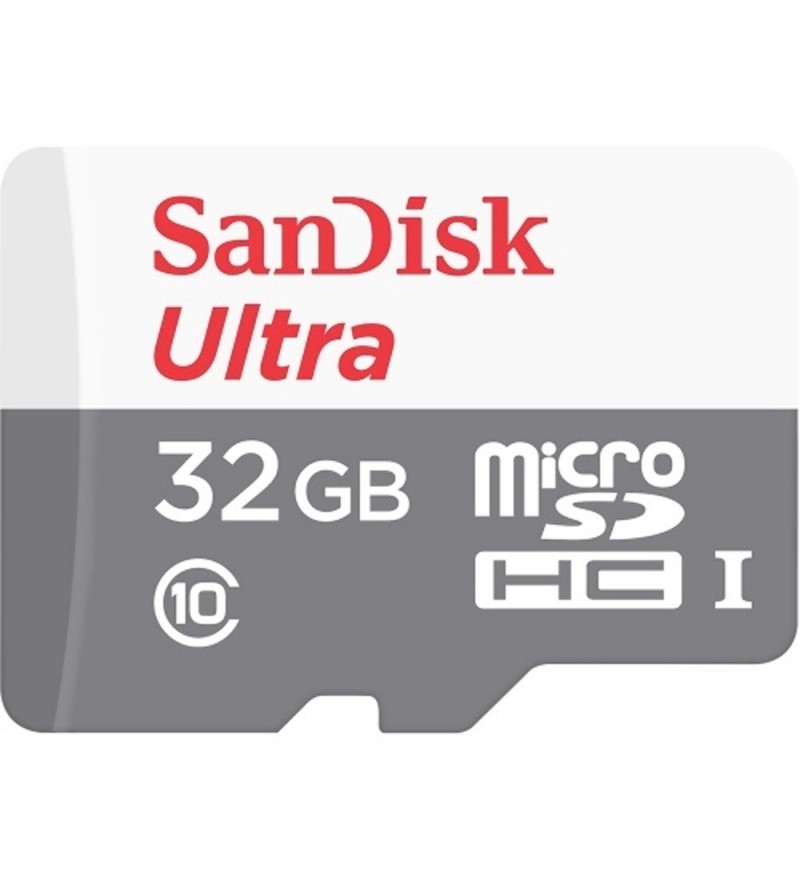 Tarjeta Micro SD SanDisk Ultra SDSQUNS-032G-GN3MA de 32GB/80MB/s - Gris/Blanco