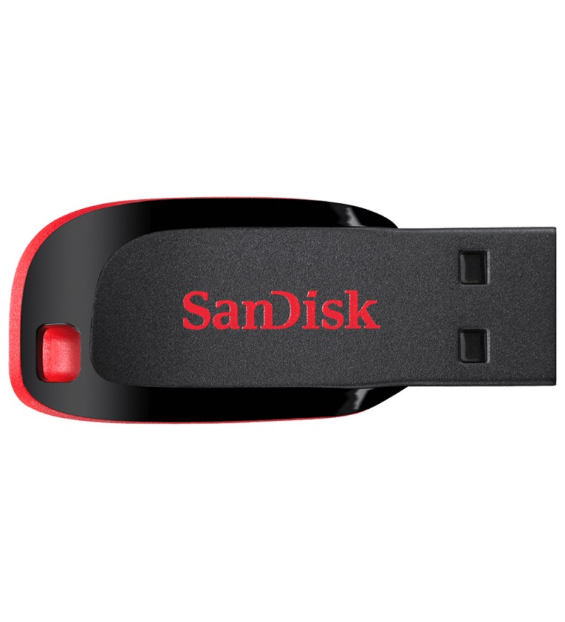 Pendrive SanDisk Cruzer Blade SDCZ50-128G-B35 de 128GB USB - Negro/Rojo