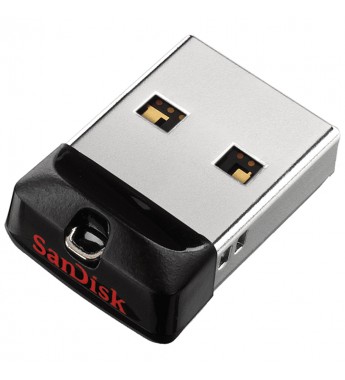 Pendrive SanDisk Cruzer Fit SDCZ33-064G-G35 de 64GB USB - Negro