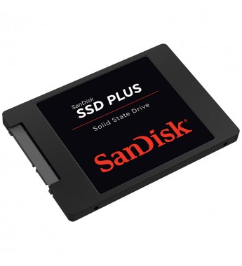 SSD 2.5" SanDisk SSD Plus SDSSDA-240G-G26 de 240GB hasta 530MB/s de Lectura - Negro