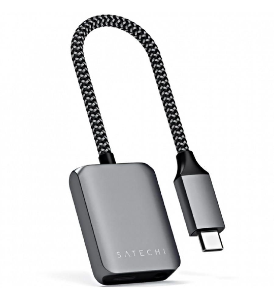 Adaptador USB-C de audio Satechi ST-UCAPDAM a USB-C/Jack 3.5mm - Gray