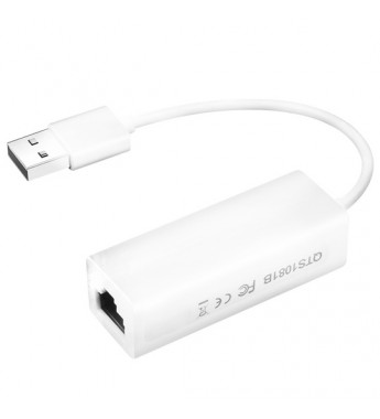 Adaptador SATE 2.0 USB a Gigabit Ethernet RJ45 - Blanco