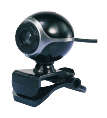 Webcam Satellite WB-C31 con Resolución 640x480/Micrófono - Negro