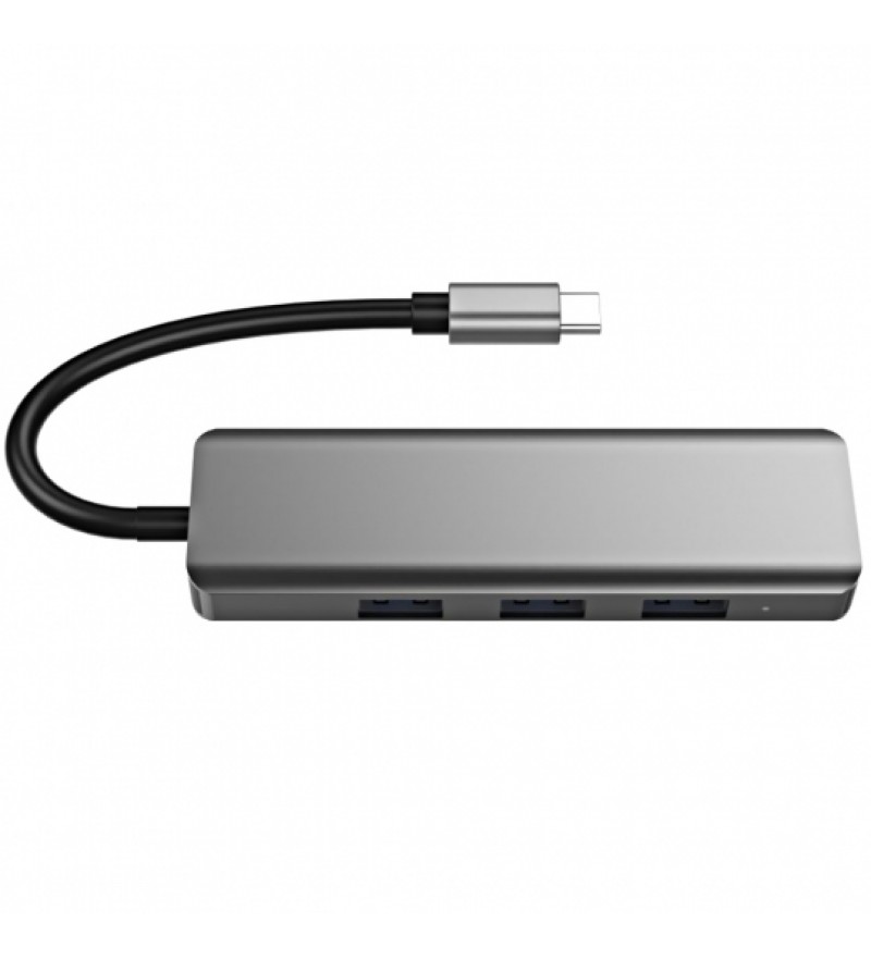 Hub USB Satellite A-HUBC52 Type C con 3 Puertos USB/Puerto PD/HDMI - Grafito