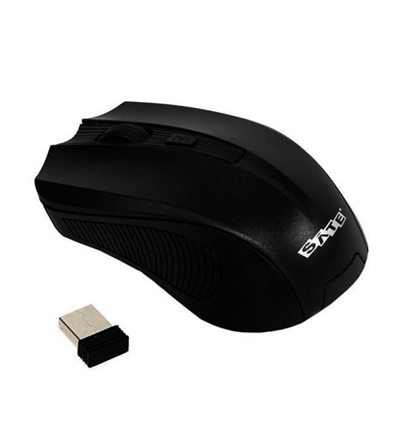 Mouse Inalámbrico Satellite A-71G con 1.600DPI/USB/GHz - Negro