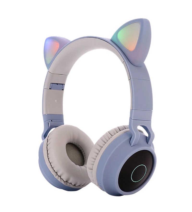 Auriculares Inalámbricos CAT EAR BT028C Bluetooth/MicroSD/Micrófono - Azul/Gris