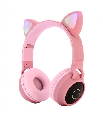 Auriculares Inalámbricos CAT EAR BT028C Bluetooth/MicroSD/Micrófono - Rosa