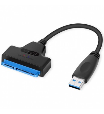 Cable Adaptador SATA a USB 3.0 (25 cm) - Negro