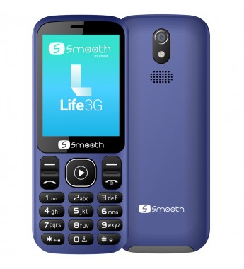 Celular Smooth Life 3G de 2.4" DS 64/128MB con Cámara VGA/Bluetooth - Azul