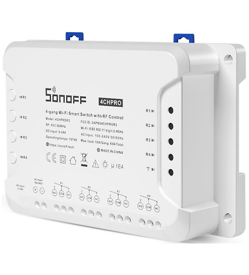 Interruptor Inteligente Smart Sonoff 4CHPROR3 Wi-Fi - Blanco