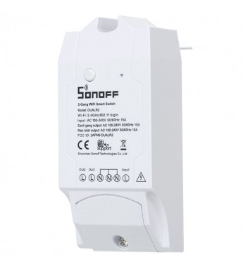 Interruptor Inalámbrico Smart Sonoff DUALR2 IM160811001 Wi-Fi/3500W - Blanco