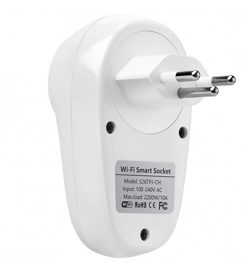 Enchufe Smart Sonoff S26TPJ-CH M0802020006 Wi-Fi/2200W - Blanco