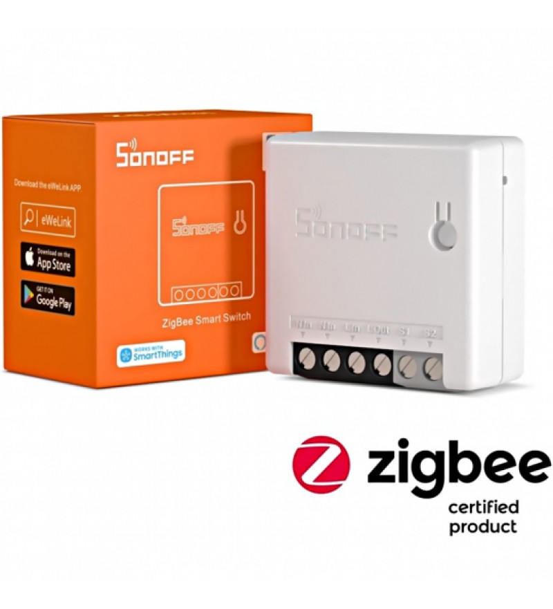 Interruptor Inteligente Smart Sonoff ZBMini ZigBee M0802010009 de 2 vías Wi-Fi - Blanco