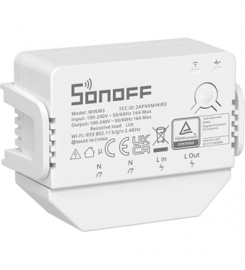 Interruptor Inteligente Smart Sonoff MiniR3 Wi-Fi - Blanco
