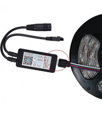 Controlador Tira LED RGB Inteligente Sonoff Spider Z Wi-Fi/144W - Negro