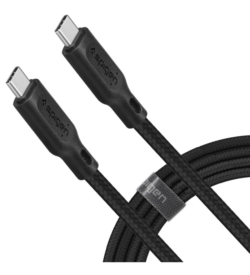 Cable Spigen C11C1 Essential 000CA25702 USB-C a USB-C 2.0 (1.5 metros) - Negro