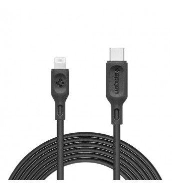 Cable Spigen DuraSync C10CL 000CA27021 USB-C a Conector Lightning (1 metro) - Negro