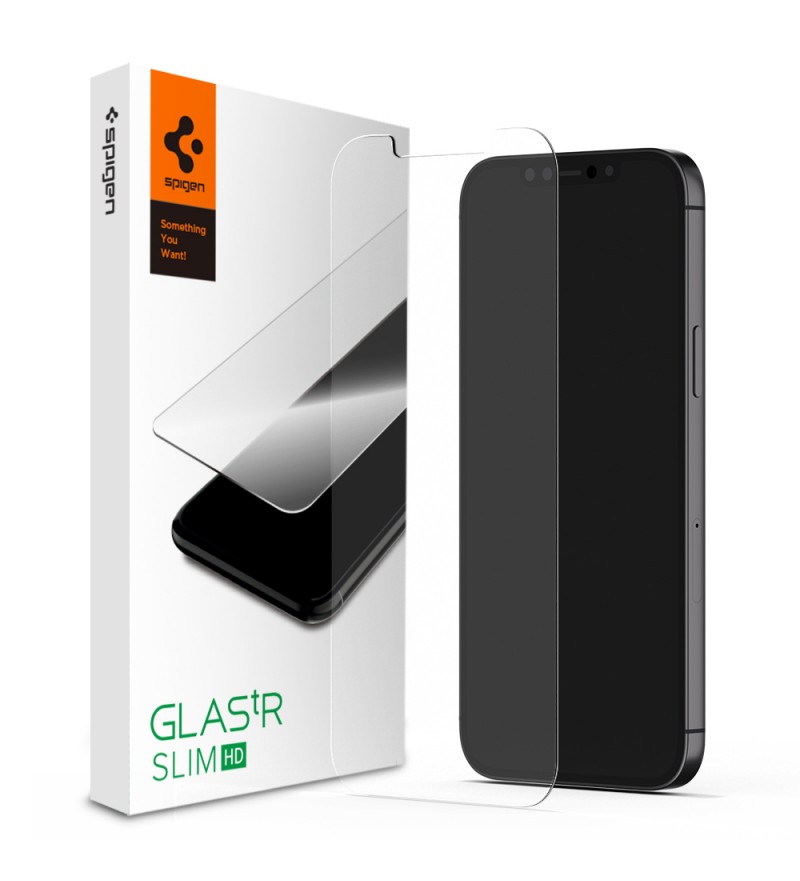 Pelicula para iPhone 12 Pro Max Spigen GLAStR Slim HD AGL01467 - Transparente