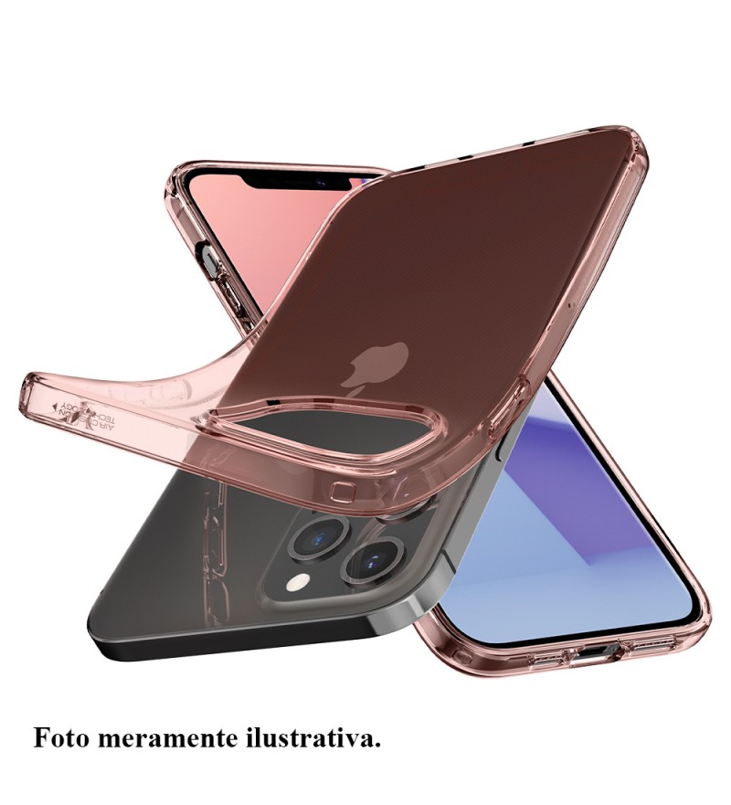 Funda para iPhone 12 Pro Max Spigen Crystal Flex ACS01474 - Rose Crystal