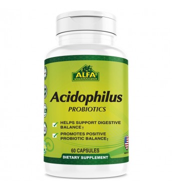 Suplemento Alfa Acidophilus Probiotic 300mg - 60 Cápsulas (4004)