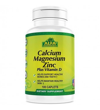 Suplemento Alfa Vitamin Calcium Magnesium Zinc Plus Vitamin D - 100 Comprimidos (0234)