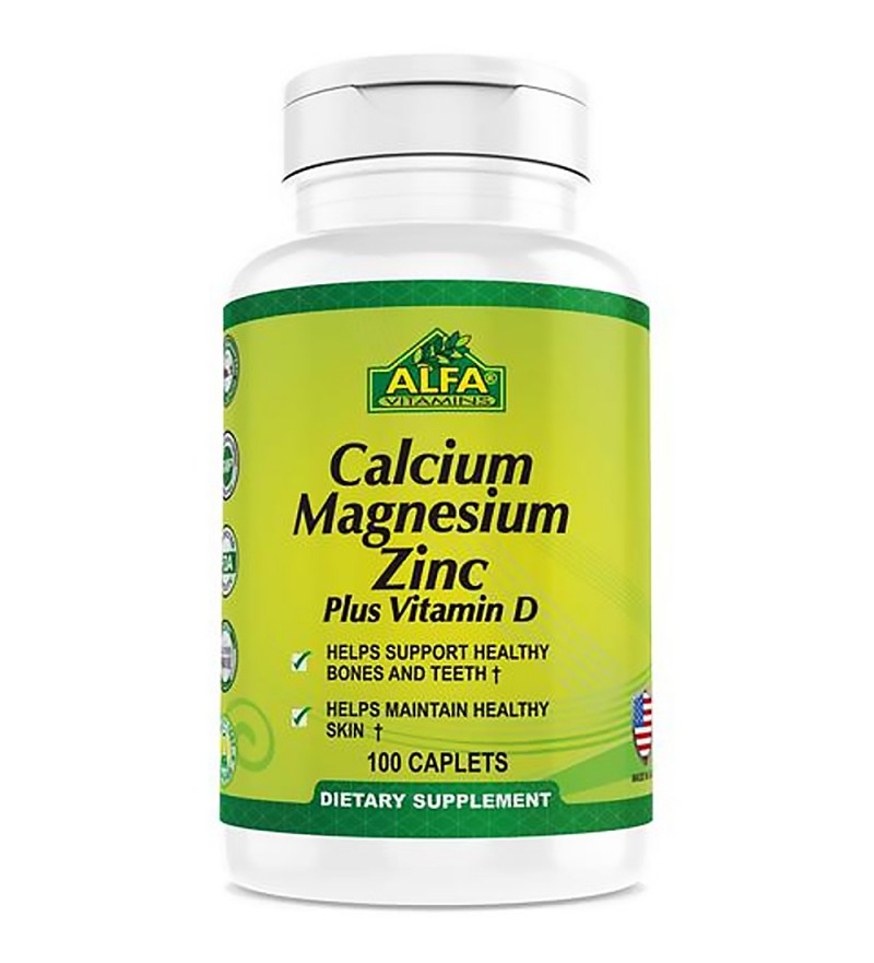 Suplemento Alfa Vitamin Calcium Magnesium Zinc Plus Vitamin D - 100 Comprimidos (0234)