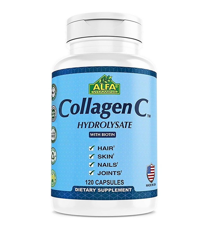 Suplemento Alfa Collagen C Hidrolysate - 120 Cápsulas (6427)