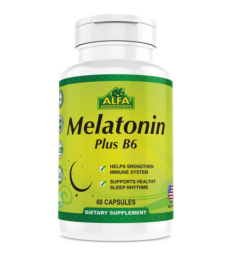 Suplemento Alfa Melatonin Plus B6 - 100 Cápsulas (9349)