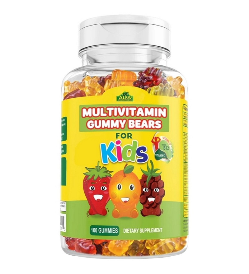 Suplemento Alfa Multivitamin Gummy Bears for Kids - 100 Gomas Masticables (0015)