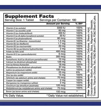 Suplemento Alfa Multivitamin Multi Men Energy + Vitamins - 100 Comprimidos (9700)