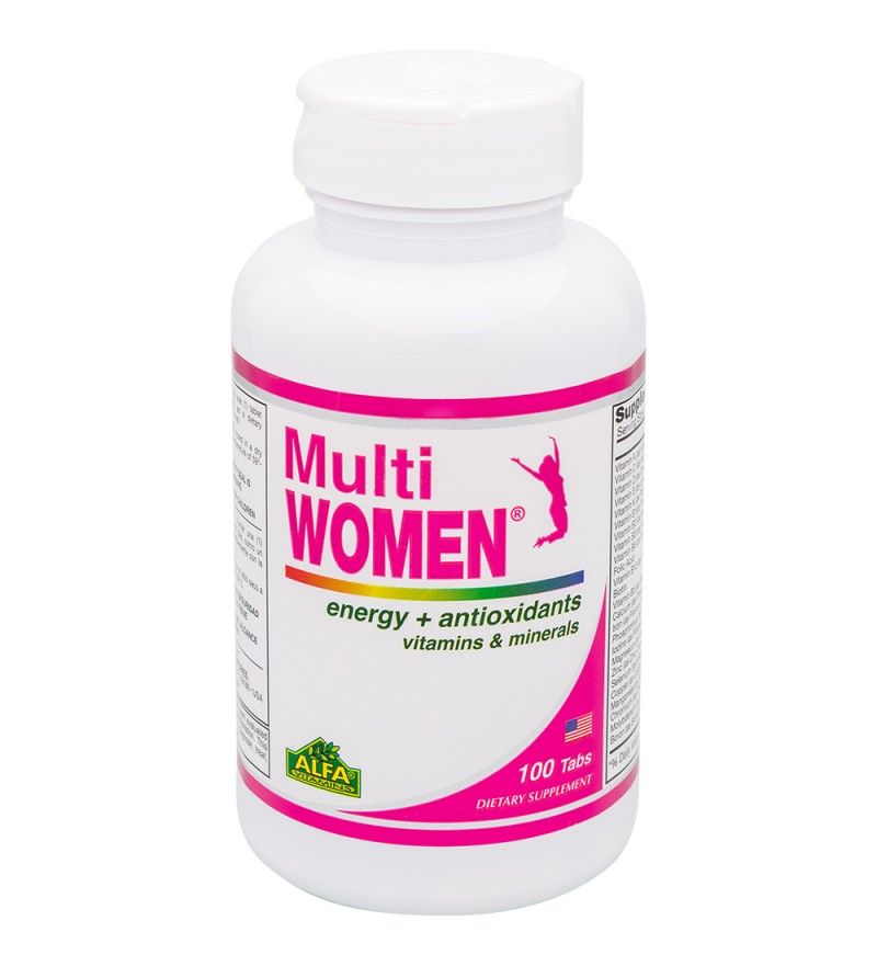 Suplemento Alfa Multivitamin Multi Women Energy + Antioxidants - 100 Comprimidos (9717)