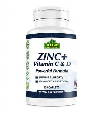 Suplemento Alfa Multivitamin ZINC + Vitamin C & D Powerful Formula - 120 Comprimidos (3643)