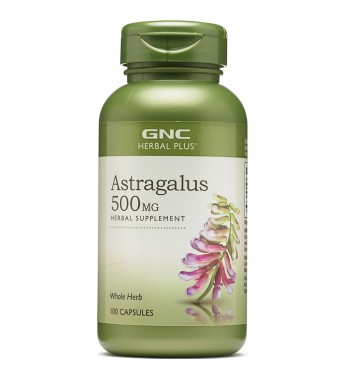 Suplemento GNC Herbal Plus Astragalus 500mg - 100 Cápsulas (12872)